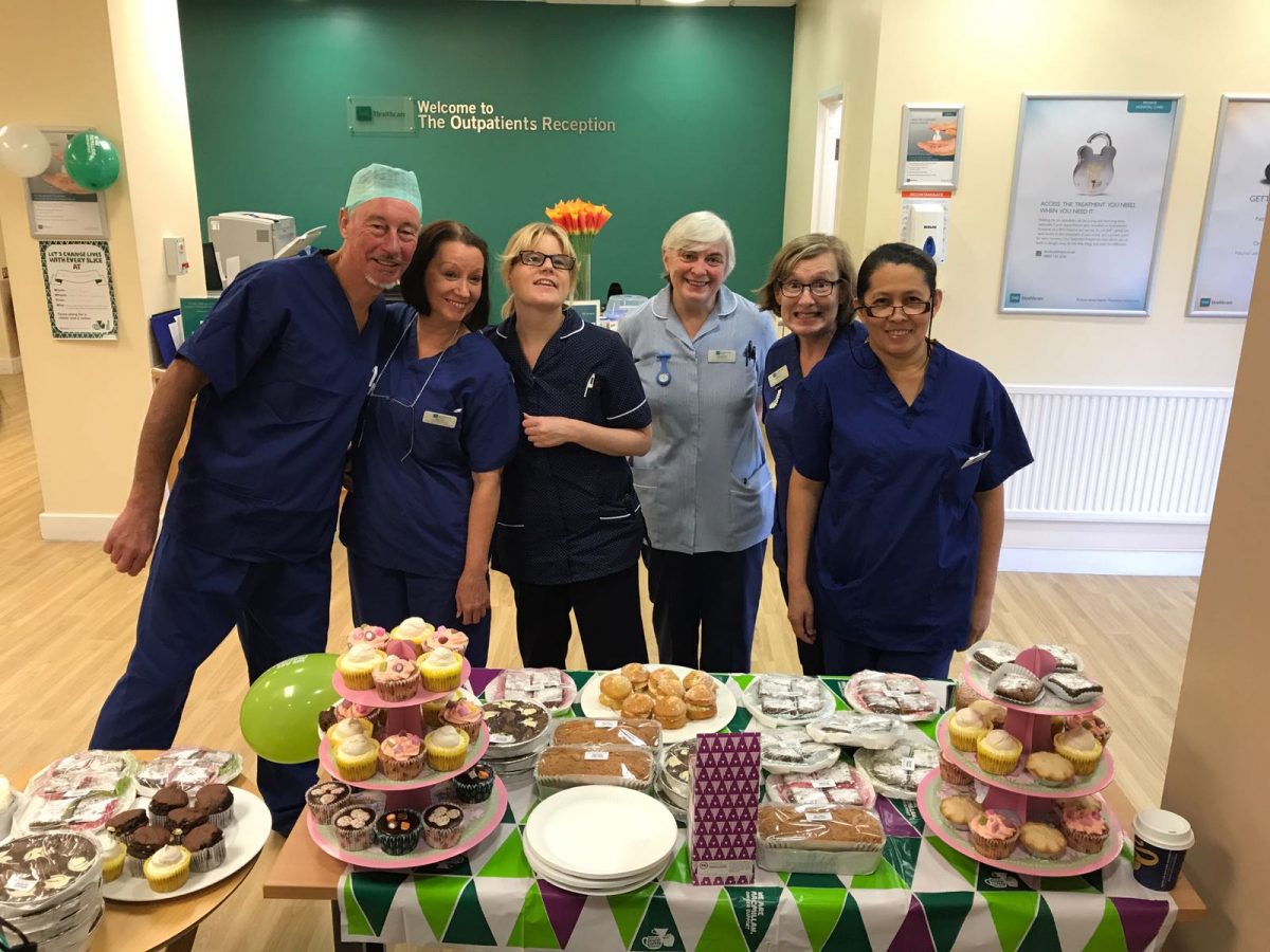 Staff At Bmi Droitwich Spa Hospital Brew Up 215 For Macmillan