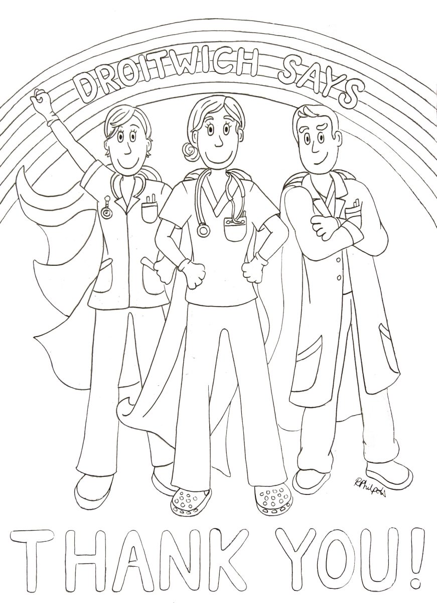 Colouring Pages Nhs Rainbow Coloring Pages For Kids