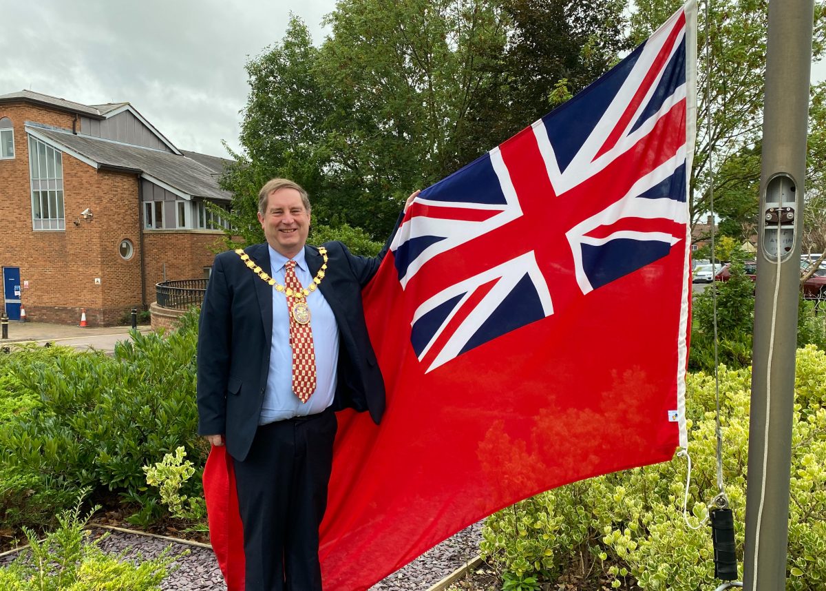 Wychavon Raises Red Ensign For Merchant Navy Day The Droitwich Standard